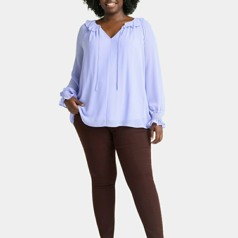 Terra & Sky Women's Plus High Rise Jeggings, 28" Inseam, Sizes 0X-4X